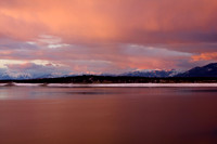 Setting Sun Over Lake Koocanusa